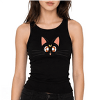 Sailor Moon dames-tanktop – Luna zwart - Fans Geek Storeproduct_type#Sailor Moon