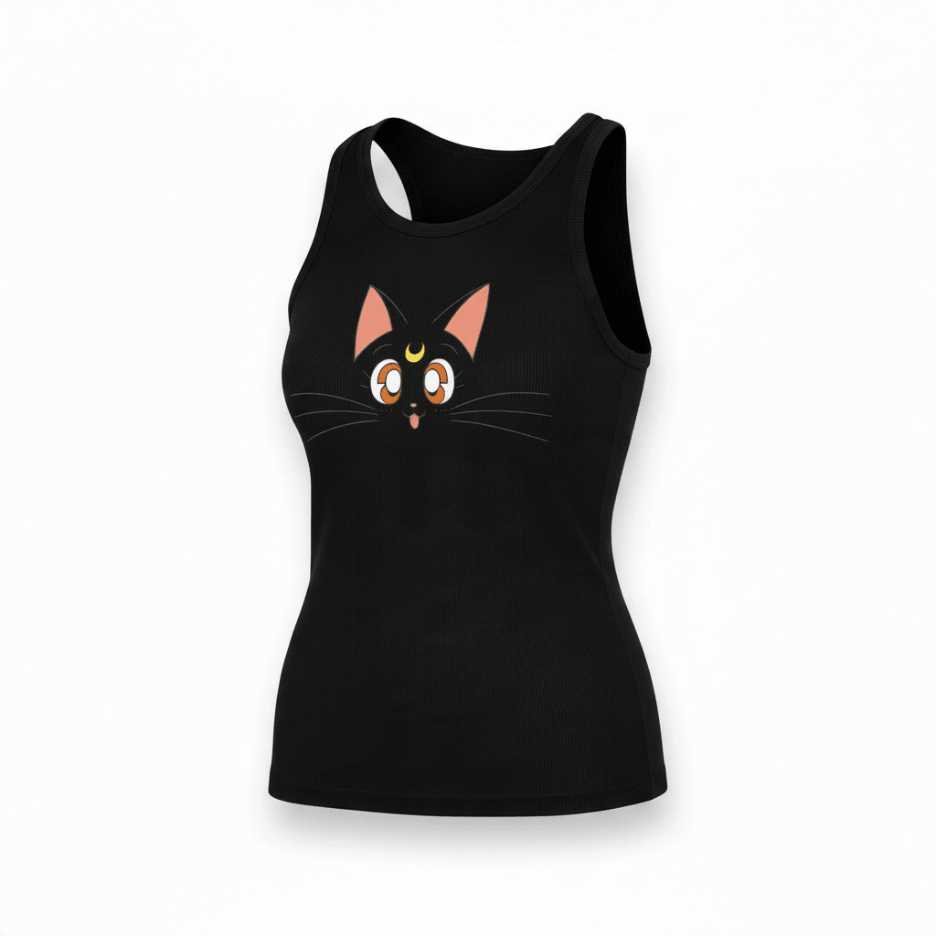 Sailor Moon dames-tanktop – Luna zwart - Fans Geek Storeproduct_type#Sailor Moon