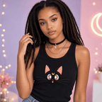 Sailor Moon dames-tanktop – Luna zwart - Fans Geek Storeproduct_type#Sailor Moon