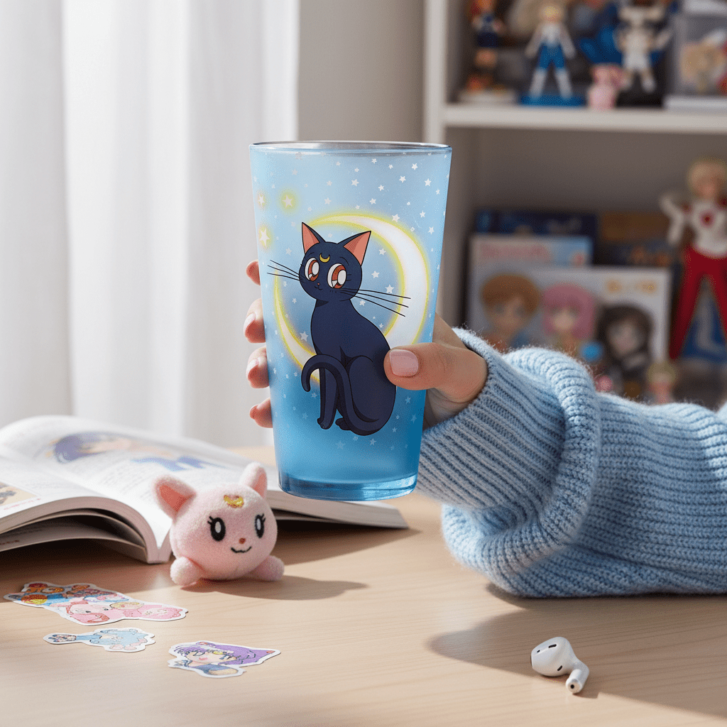 Sailor Moon drinkglas – Luna & Artemis 400 ml - Fans Geek Storeproduct_type#ABYstyle