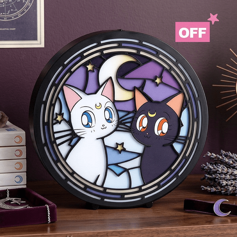 Sailor Moon ledlamp – Luna & Artemis - Fans Geek Storeproduct_type#ABYstyle