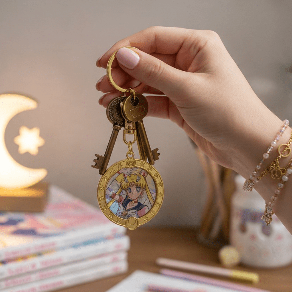 Sailor Moon lenticulaire sleutelhanger – Usagi & Sailor Moon - Fans Geek Storeproduct_type#ABYstyle