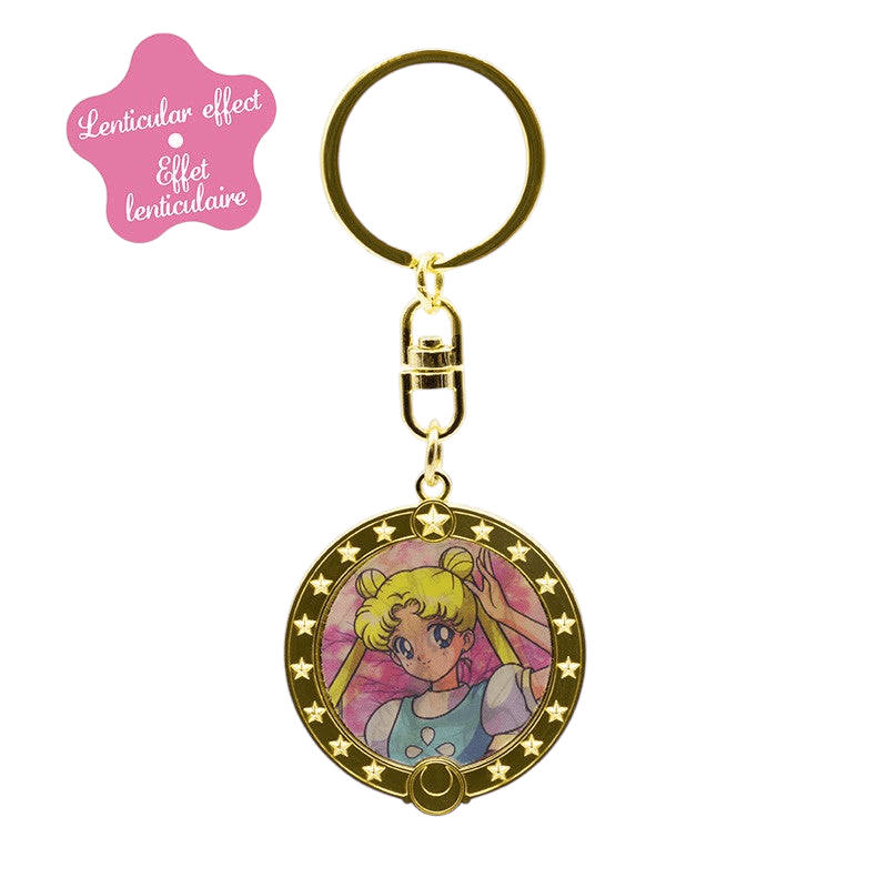 Sailor Moon lenticulaire sleutelhanger – Usagi & Sailor Moon - Fans Geek Storeproduct_type#ABYstyle