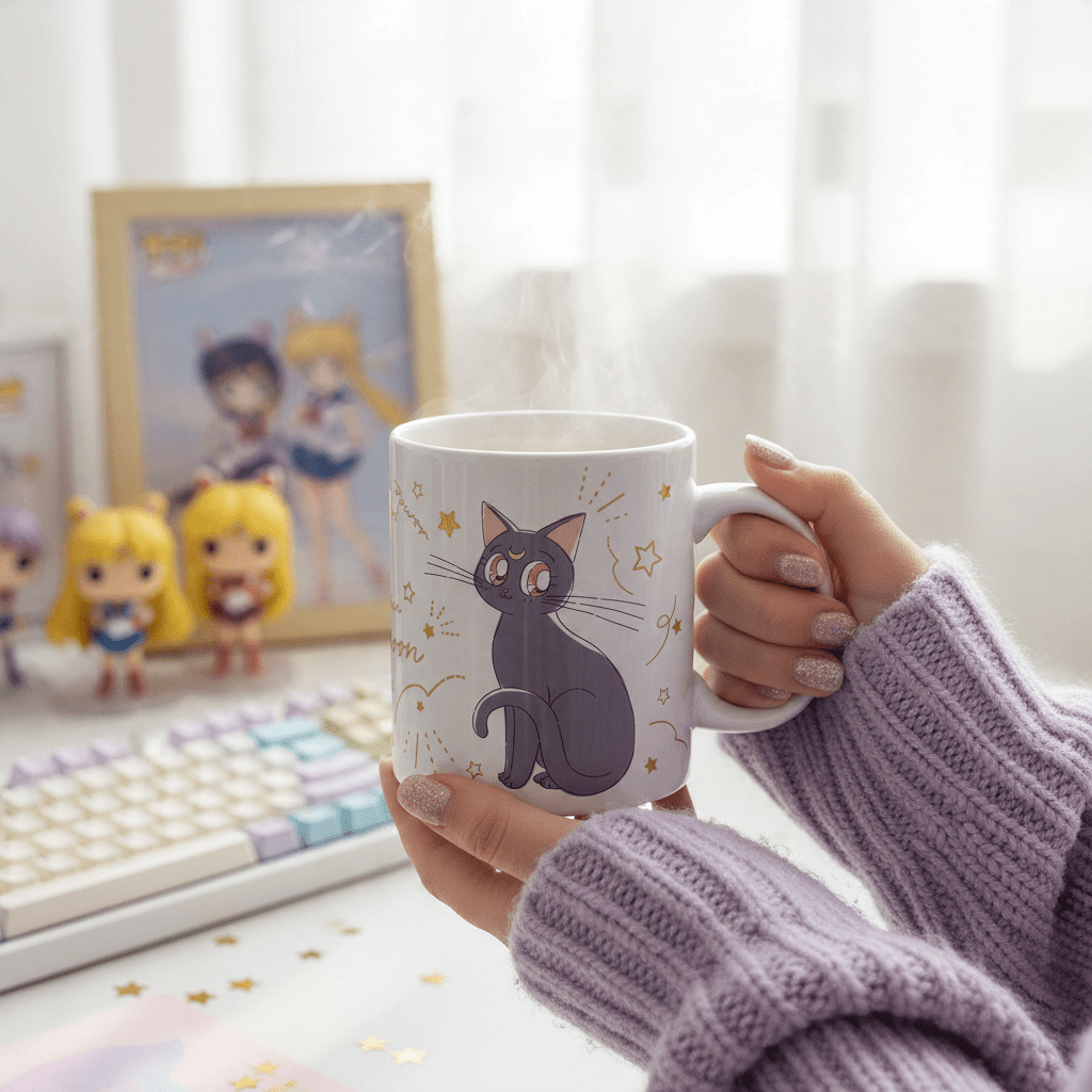 Sailor Moon mok – Luna & Artemis met matte afwerking - Fans Geek Storeproduct_type#Sailor Moon
