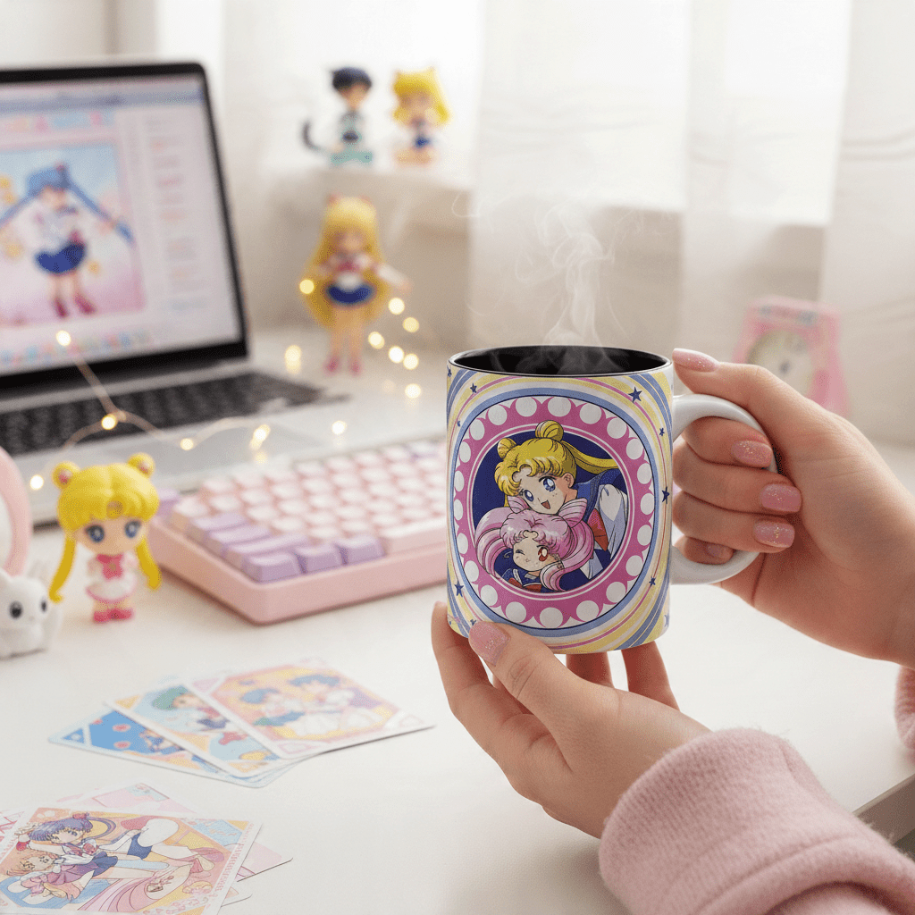 Sailor Moon mok – Sailor Moon tegen Black Lady - Fans Geek Storeproduct_type#ABYstyle
