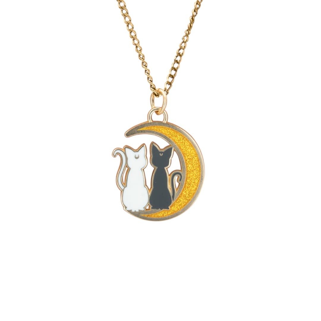 SAILOR MOON - Pendant necklace "Cats on the moon" - Fans Geek Store