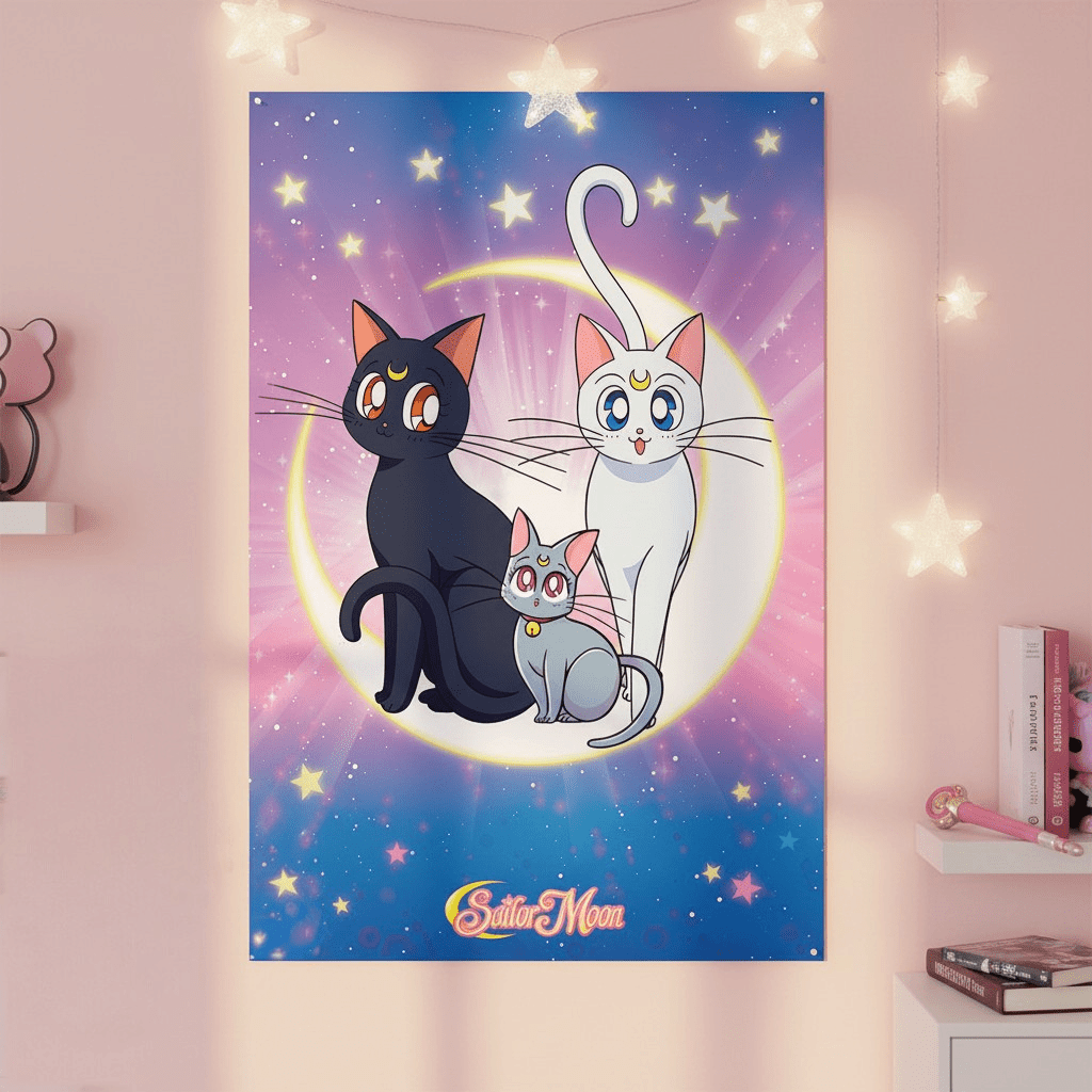 Sailor Moon poster – Luna, Artemis & Diana - Fans Geek Storeproduct_type#GB Eye
