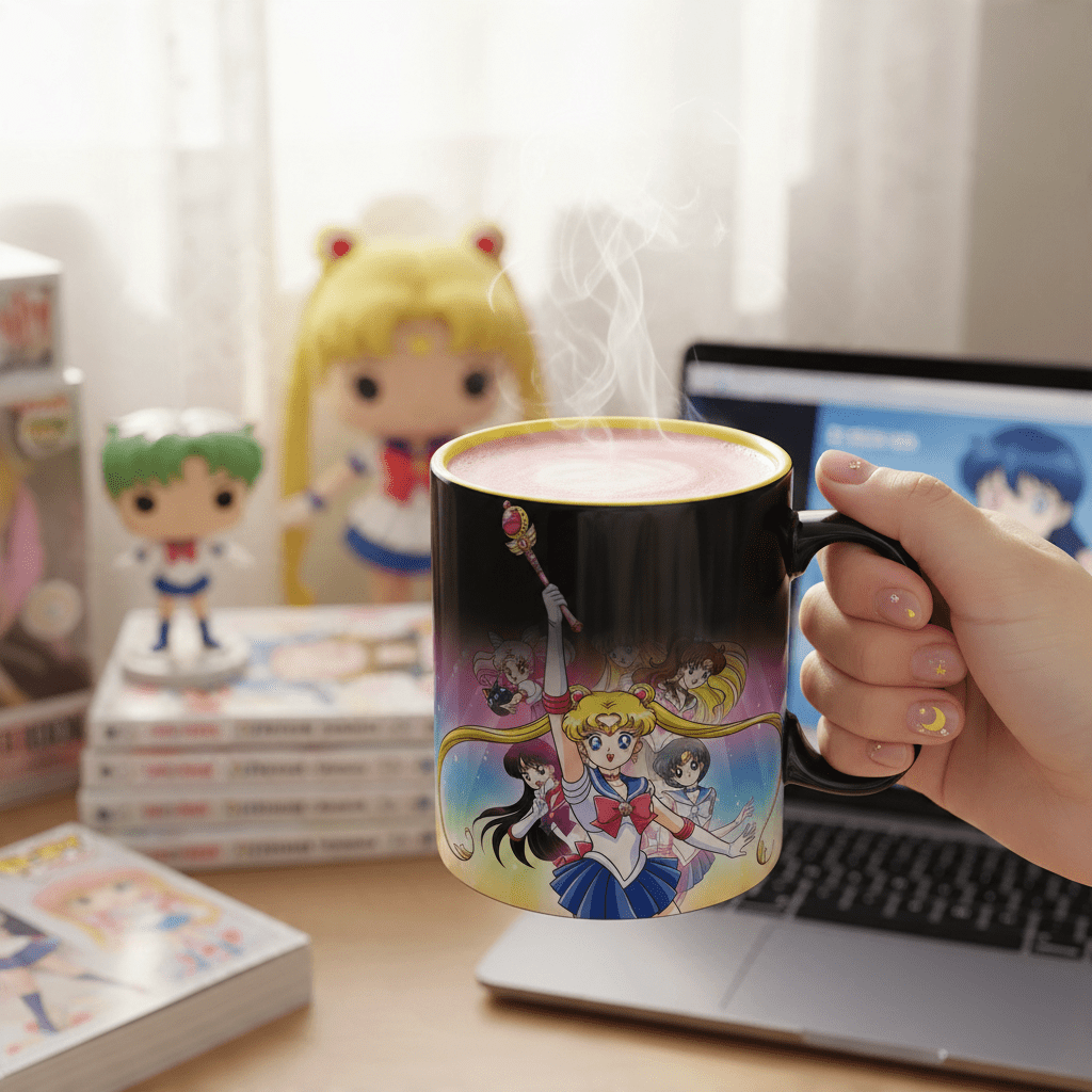 Sailor Moon warmtegevoelige mok – Sailor Guardians & Tuxedo Mask - Fans Geek Storeproduct_type#ABYstyle