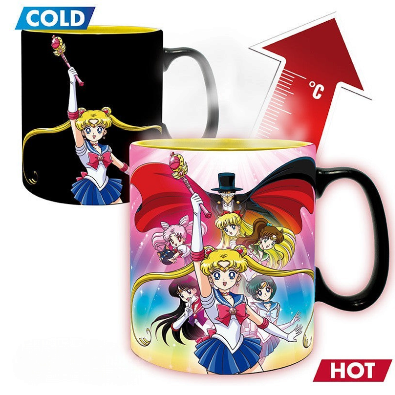 Sailor Moon warmtegevoelige mok – Sailor Guardians & Tuxedo Mask - Fans Geek Storeproduct_type#ABYstyle
