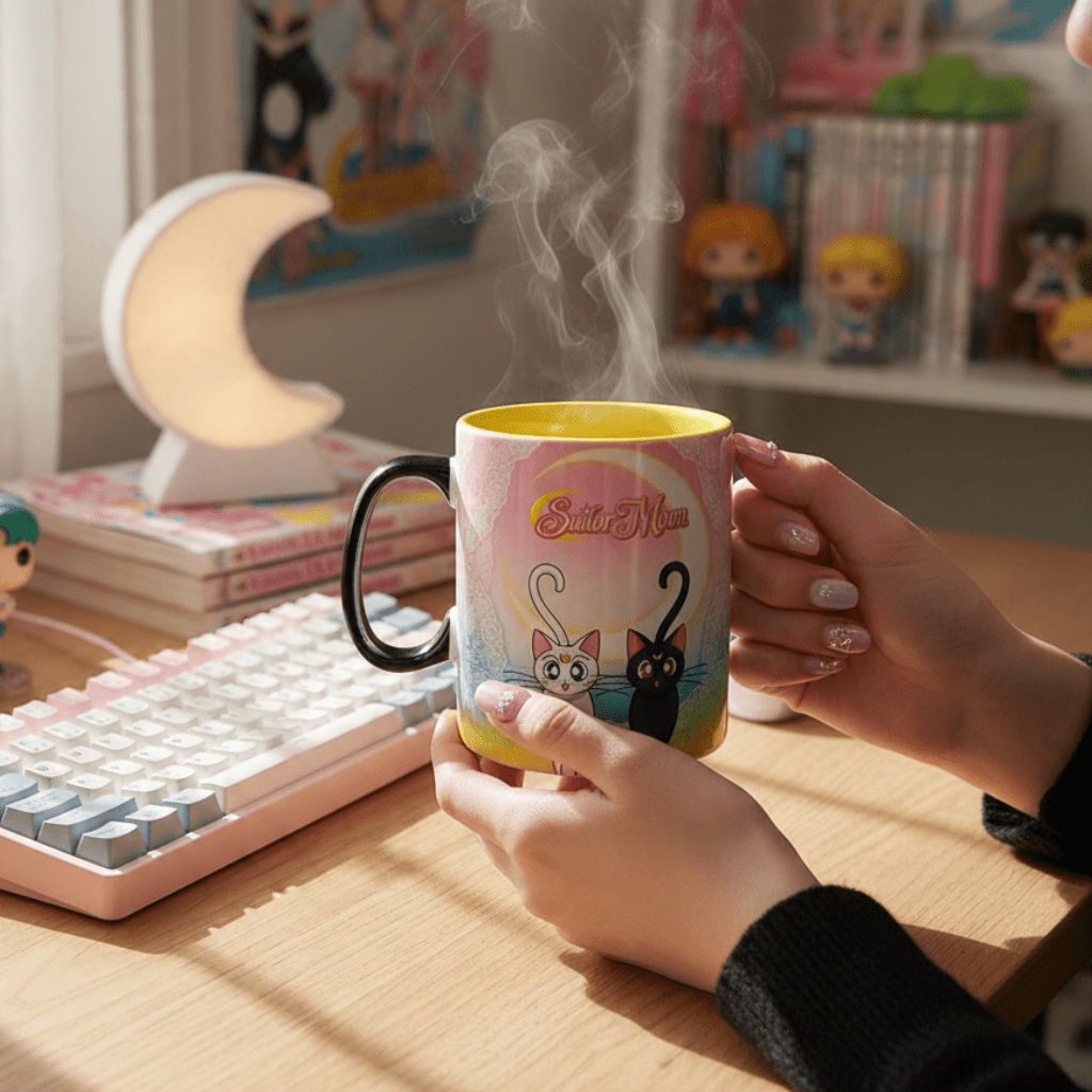 Sailor Moon warmtegevoelige mok – Sailor Guardians & Tuxedo Mask - Fans Geek Storeproduct_type#ABYstyle