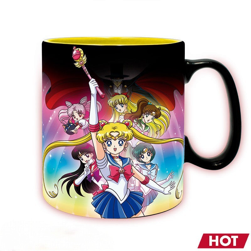 Sailor Moon warmtegevoelige mok – Sailor Guardians & Tuxedo Mask - Fans Geek Storeproduct_type#ABYstyle