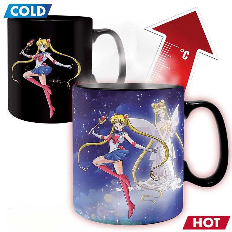 Sailor Moon warmtegevoelige mok – Sailor Moon & Chibi Moon - Fans Geek Storeproduct_type#ABYstyle