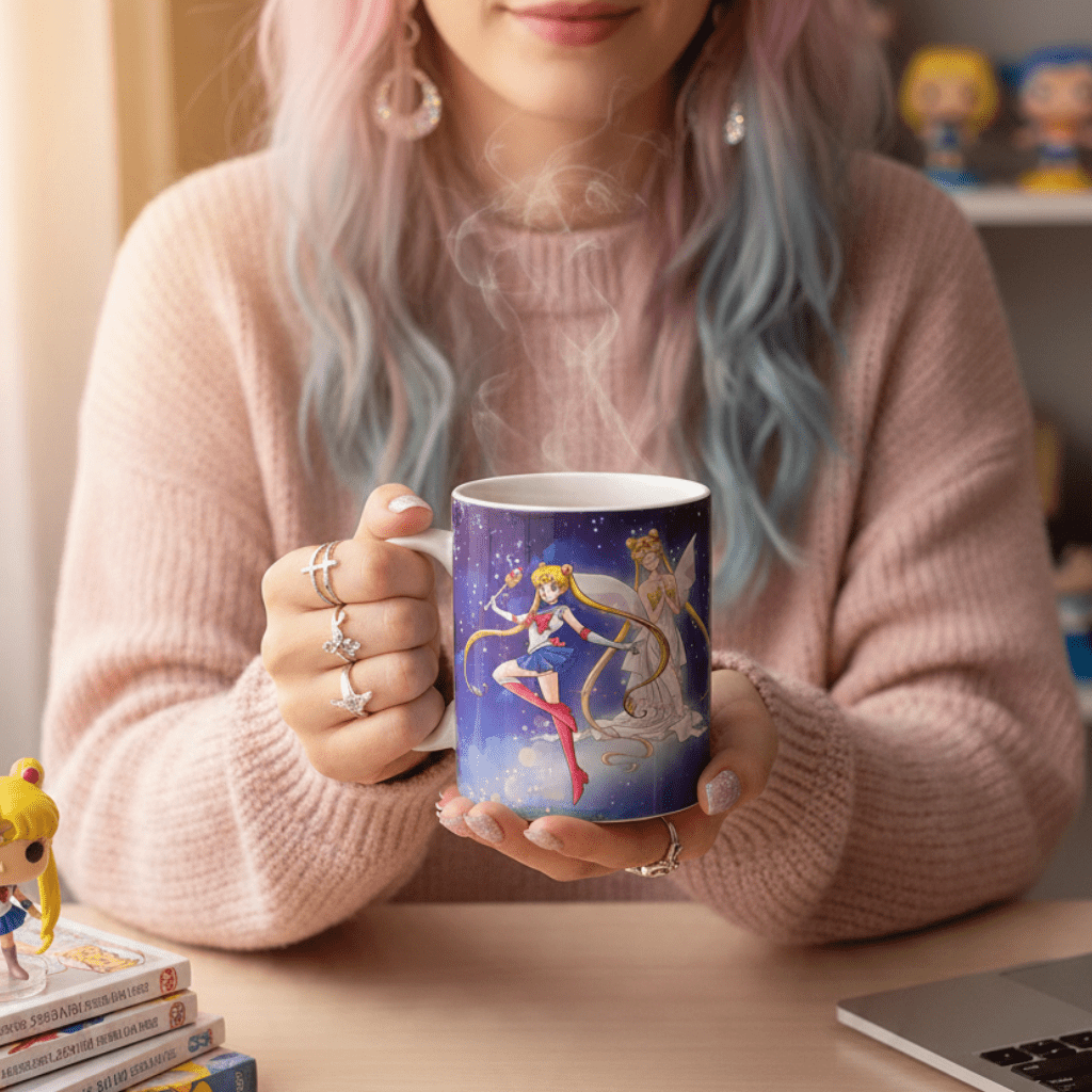 Sailor Moon warmtegevoelige mok – Sailor Moon & Chibi Moon - Fans Geek Storeproduct_type#ABYstyle