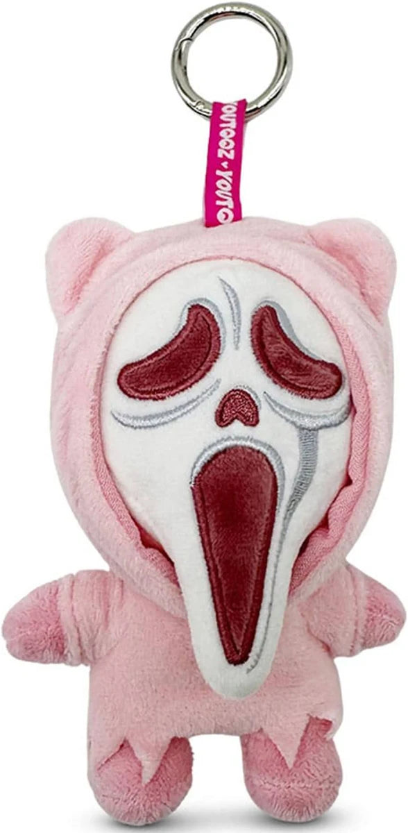 Scream Ghost Face Pluche Sleutelhanger Roze 13 cm