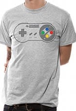 Nintendo: Snes T-Shirt light grey - Fans Geek Store