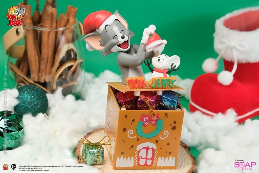 Tom and Jerry: Mysterious Box Series - Christmas Surprise PVC Statue - Fans Geek Store