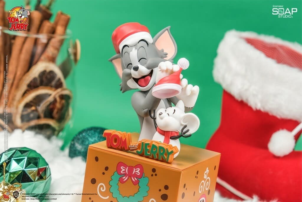 Tom and Jerry: Mysterious Box Series - Christmas Surprise PVC Statue - Fans Geek Store