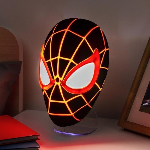Spider-Man Lamp Miles Morales Masker Paladone Kunststof 22cm - Fans Geek Storeproduct_typePaladone