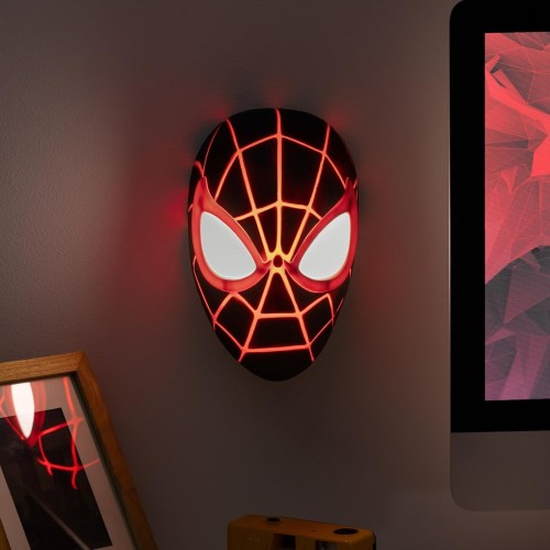 Spider-Man Lamp Miles Morales Masker Paladone Kunststof 22cm