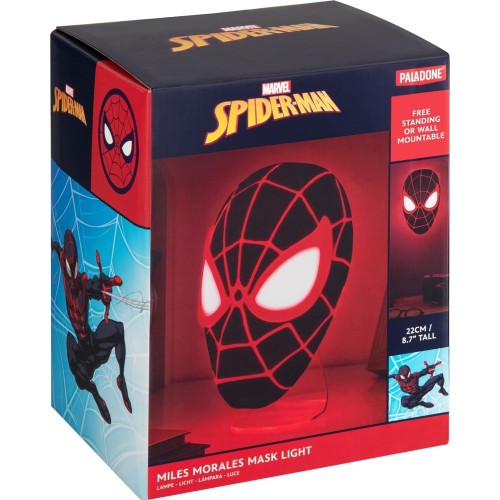 Spider-Man Lamp Miles Morales Masker Paladone Kunststof 22cm