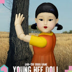 Squid Game Action Figure with Sound Young Hee Doll - Fans Geek Store