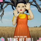 Squid Game Action Figure with Sound Young Hee Doll - Fans Geek Store