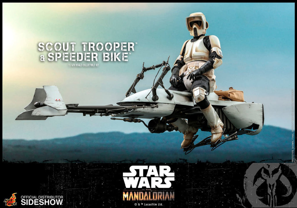 Star Wars: The Mandalorian - Scout Trooper and Speeder Bike - Fans Geek Store