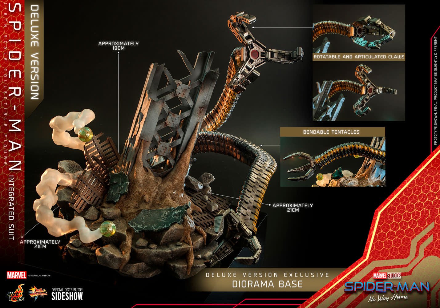 Marvel: Spider - Man No Way Home - Deluxe Spider - Man Integrated Suit 1:6 Scale Figure - Fans Geek Store