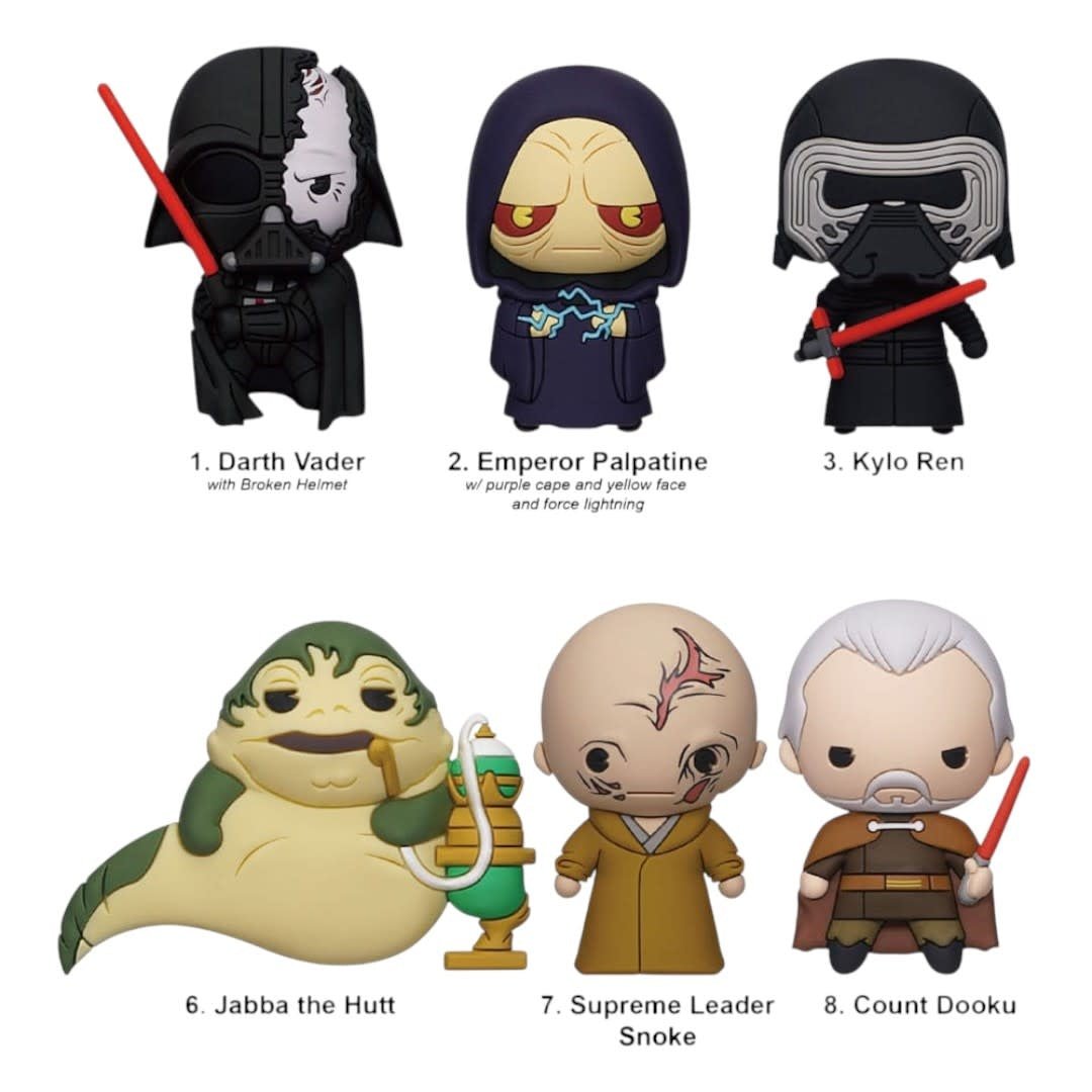 Star Wars 3D PVC Bag Clips Year of the Dark Side Series 1 - Fans Geek Store