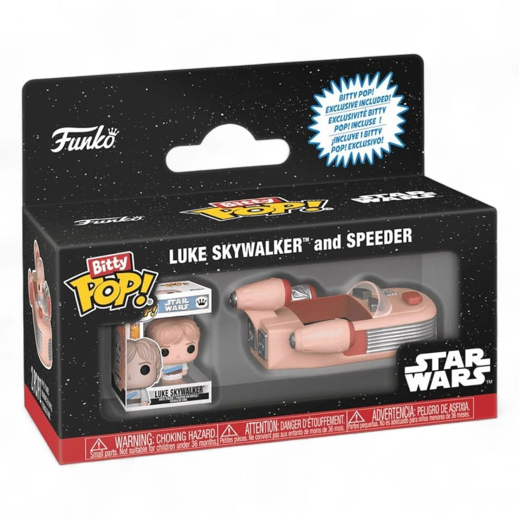 Star Wars Bitty POP! Rides Vinyl Figure Luke Skywalker and Speeder - Fans Geek Store