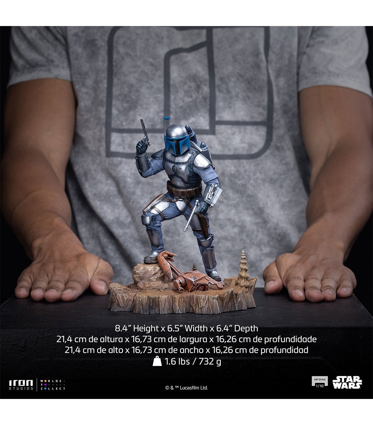 Star Wars Jango Fett standbeeld 21,4 cm - Fans Geek Storeproduct_type#Iron Studios