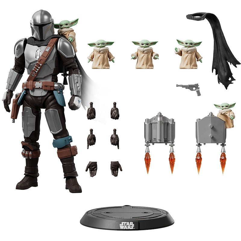 Star Wars Mandalorian Din Djarin & Grogu Blokees Snap-Fit Figuur 15,5 cm - Fans Geek Storeproduct_typeBlokees