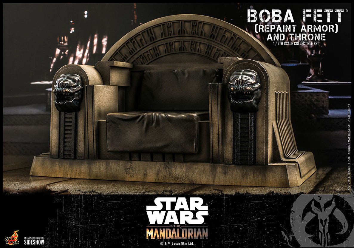 TOONMODEL: Star Wars: The Mandalorian - Boba Fett Repaint Armor and Throne 1:6 Scale Figure Set - Fans Geek Store