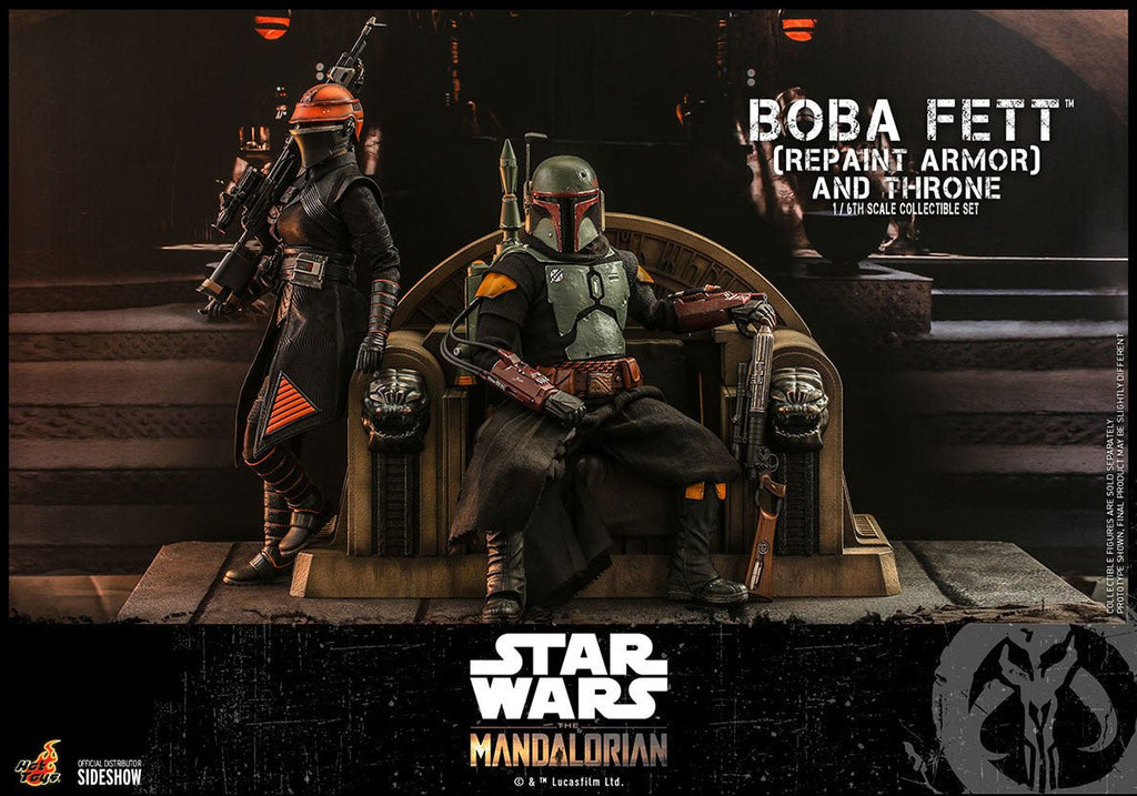 TOONMODEL: Star Wars: The Mandalorian - Boba Fett Repaint Armor and Throne 1:6 Scale Figure Set - Fans Geek Store