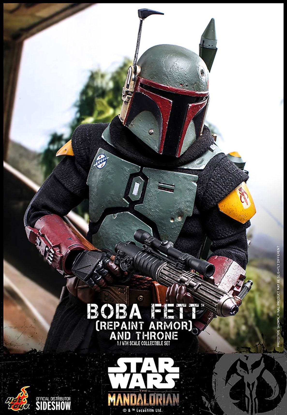 TOONMODEL: Star Wars: The Mandalorian - Boba Fett Repaint Armor and Throne 1:6 Scale Figure Set - Fans Geek Store