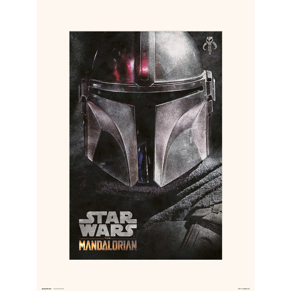 Star Wars: The Mandalorian Helmet Print - Fans Geek Store