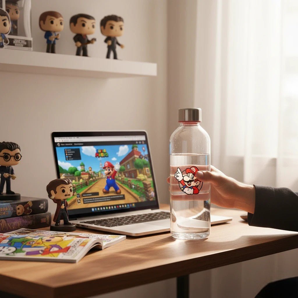 Super Mario Hydro Bottle 850ml – BPA - vrij | Nintendo - Fans Geek Storeproduct_typestor