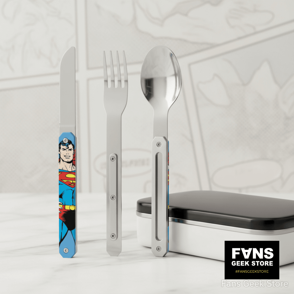 Magnetic Cutlery Set , Superman Vintage - Fans Geek Store