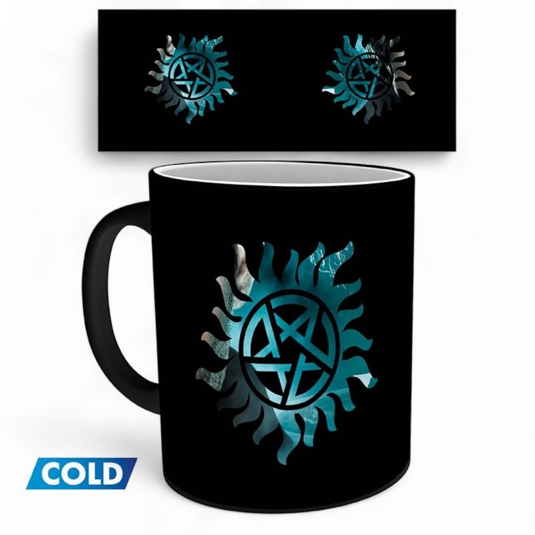 SUPERNATURAL - Heat Change Mug - 320 ml - Sam & Dean Symbol - Fans Geek Store