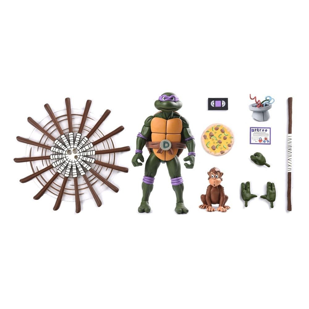 Teenage Mutant Ninja Turtles (Cartoon) Action Figure Ultimate Donatello VHS 18 cm - Fans Geek Store