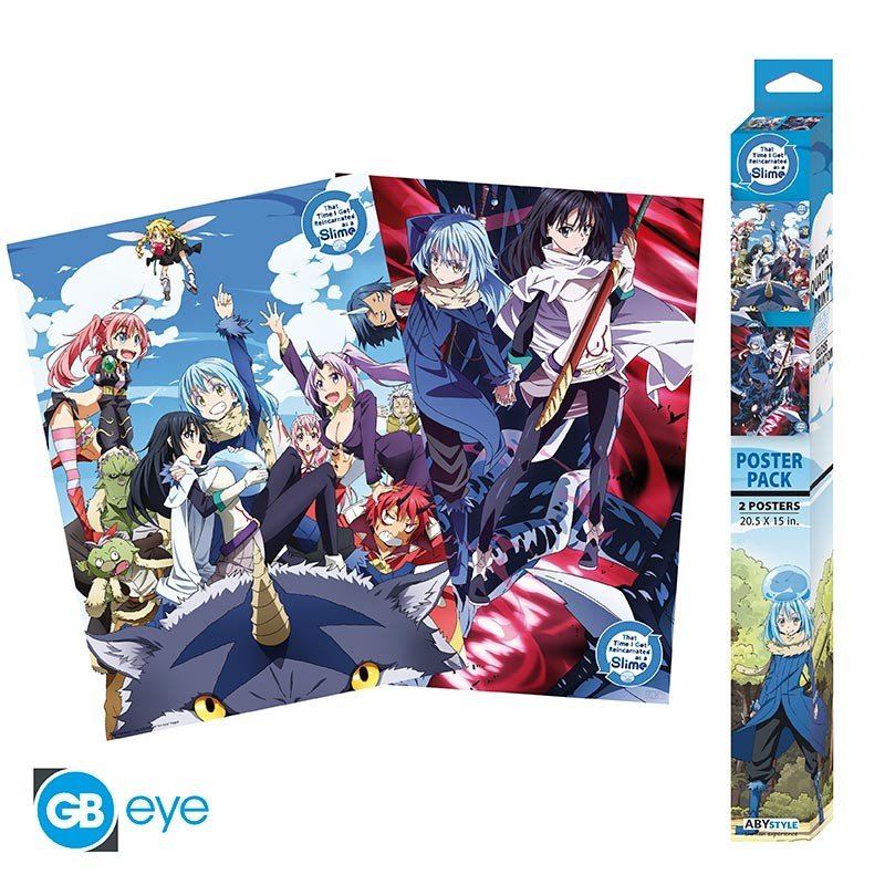 That Time I Got Reincarnated as a Slime – Chibi Posterset Series 2 (2x 52x38cm) - Fans Geek Storeproduct_typeABYstyle