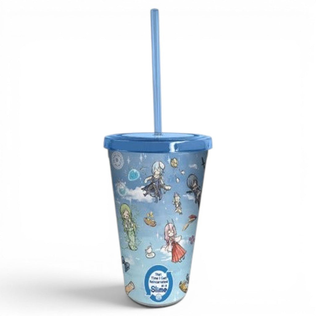 That Time I Got Reincarnated as a Slime – Tumbler met Rietje 470ml Graff Art Blauw - Fans Geek Storeproduct_typeABYstyle