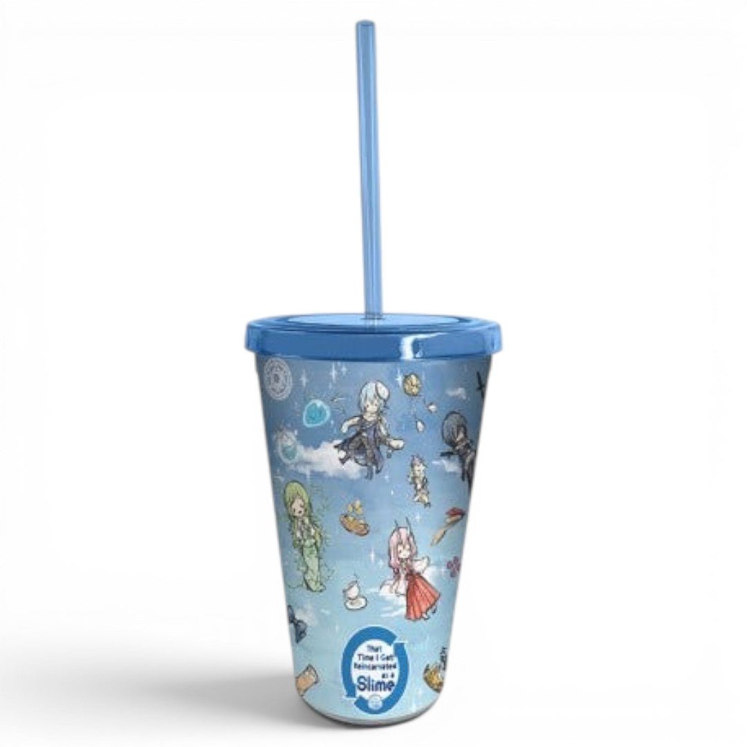 That Time I Got Reincarnated as a Slime – Tumbler met Rietje 470ml Graff Art Blauw - Fans Geek Storeproduct_typeABYstyle