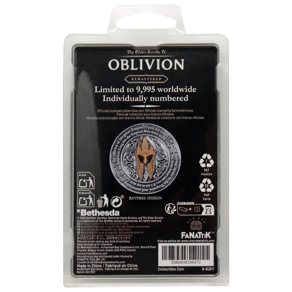The Elder Scrolls IV Oblivion Collectible Coin Imperial City Fanattik - Fans Geek Storeproduct_typeFanattik