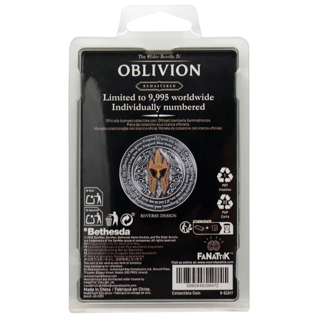 The Elder Scrolls IV Oblivion Collectible Coin Imperial City Fanattik - Fans Geek Storeproduct_typeFanattik