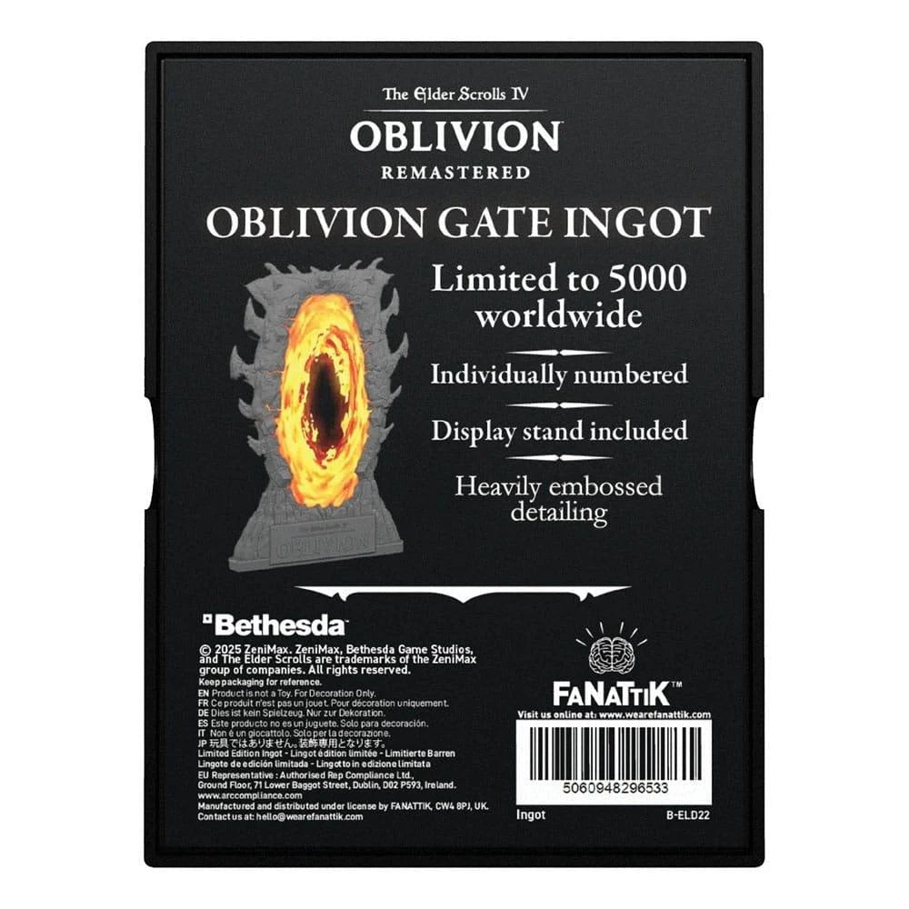 The Elder Scrolls IV: Oblivion – Gates of Oblivion Ingot Limited Edition - Fans Geek Storeproduct_typeFaNaTtik