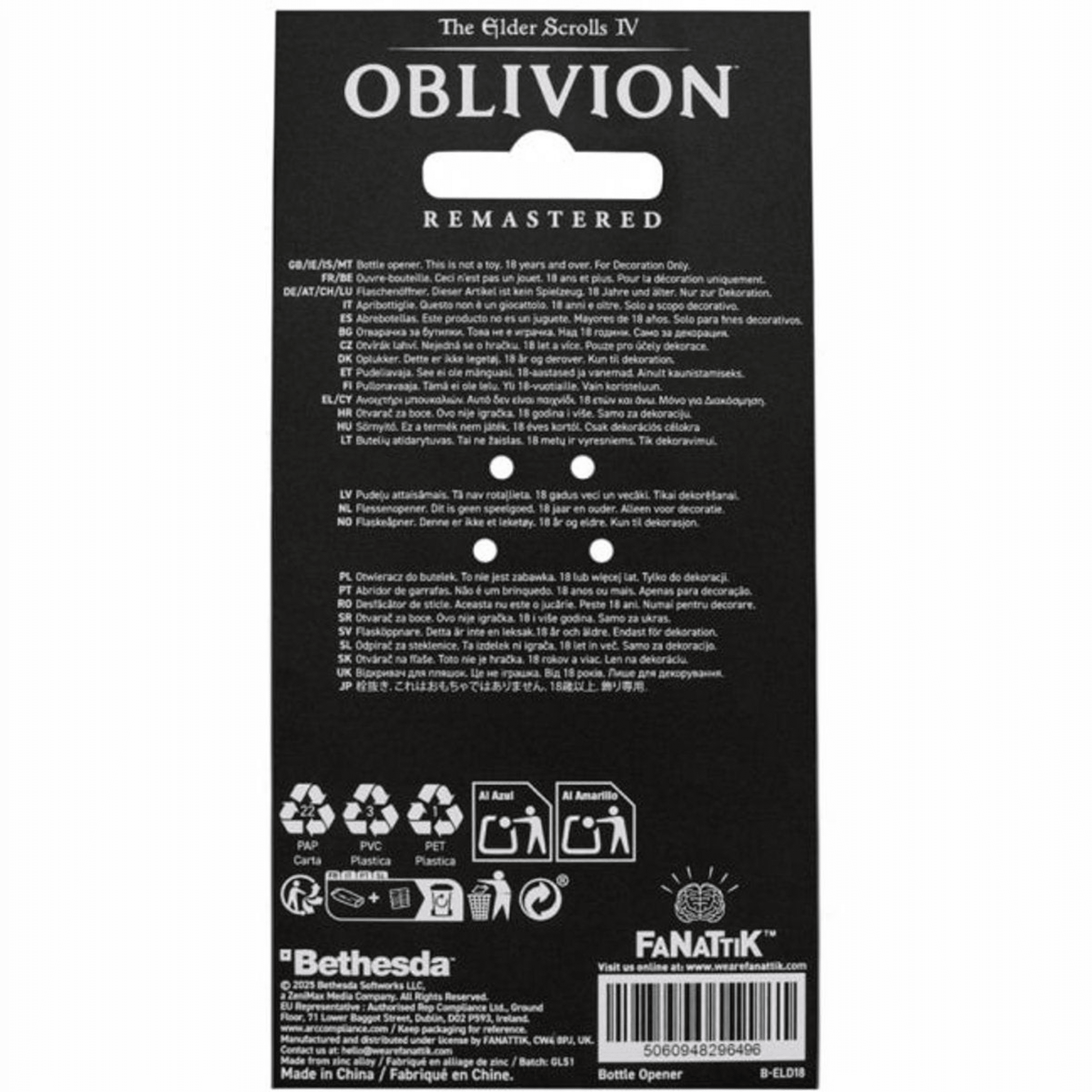 The Elder Scrolls IV: Oblivion Mehrune's Razor Flesopener - Fans Geek Storeproduct_typeFaNaTtik