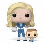 The Fantastic Four: First Steps POP! & Buddy Marvel Vinyl Figure Invisible Woman & Franklin 9 cm - Fans Geek Store