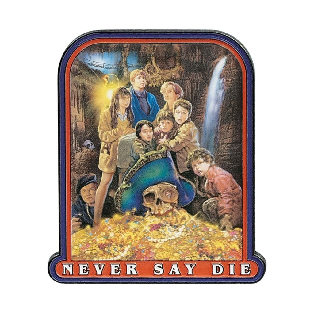 The Goonies 40th Anniversary Never Say Die Pin Badge – Gelimiteerde Editie - Fans Geek Storeproduct_typeFanattik