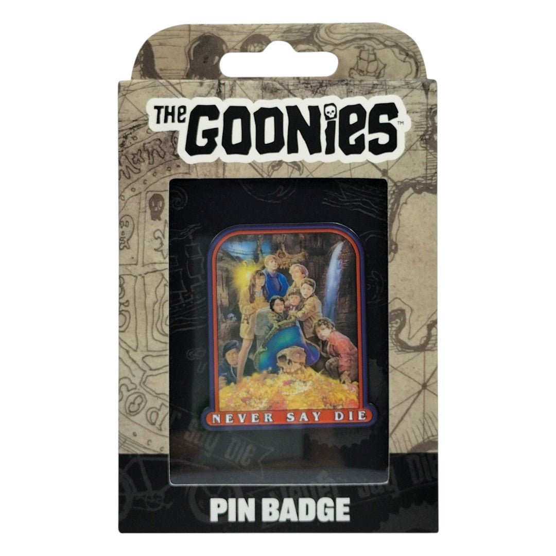 The Goonies 40th Anniversary Never Say Die Pin Badge – Gelimiteerde Editie - Fans Geek Storeproduct_typeFanattik